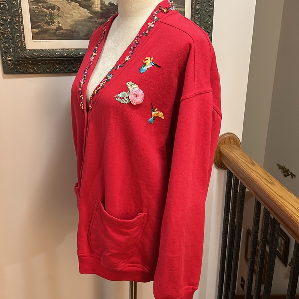 Vintage Embroidered Fleece Cardigan - Picture 11 of 14